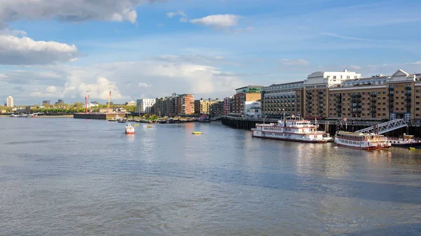 Sountbank Панорама Річки Темзи Лондоні Великобританія — стокове фото