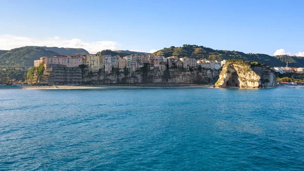 Coast Tropea Town Seen Sea Calabria Italy — Stock Photo, Image