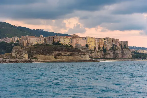 Esti Kilátás Város Tropea Calabria Olaszország — Stock Fotó