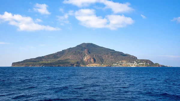 Vista Panorâmica Ilha Salina Ilhas Eólias Itália — Fotografia de Stock