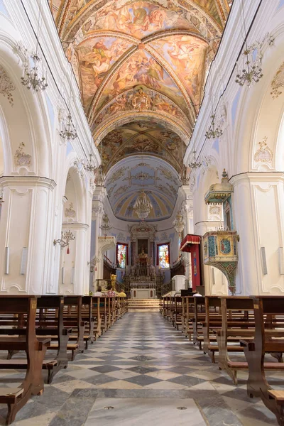 Lipari Islas Eolias Italia Septiembre 2016 Interior Decorado Catedral San — Foto de Stock