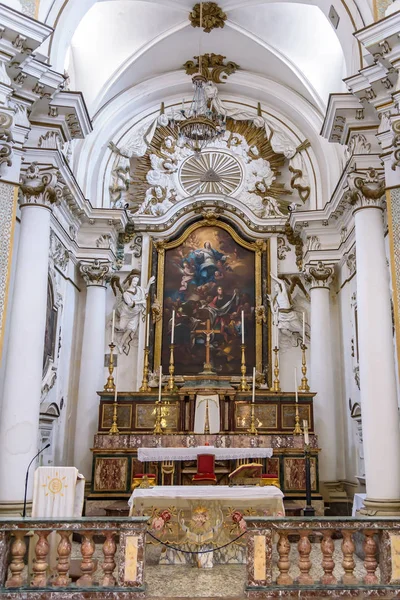 Noto Sicilia Italia Agosto 2017 Altar Mayor Iglesia Santa Chiara — Foto de Stock