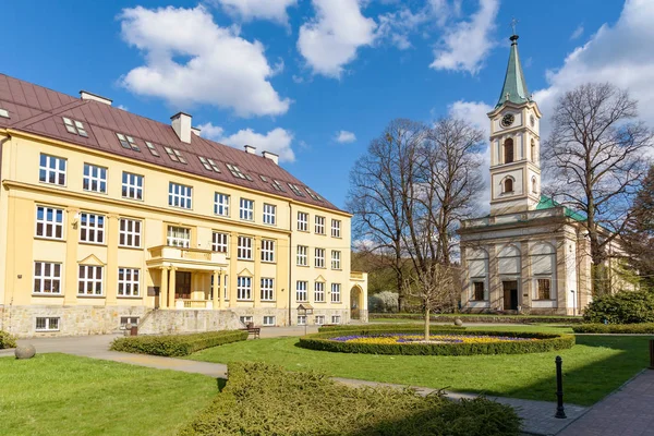 Veduta di Piazza Hoff a Wisla in Polonia — Foto Stock