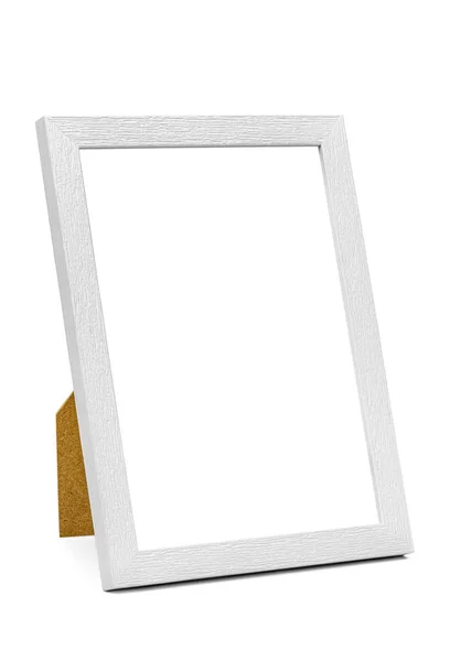 White wooden picture frame — Stock Photo, Image