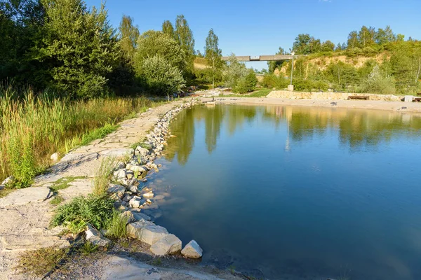 Jaworzno Geosfera parkta Gölet — Stok fotoğraf