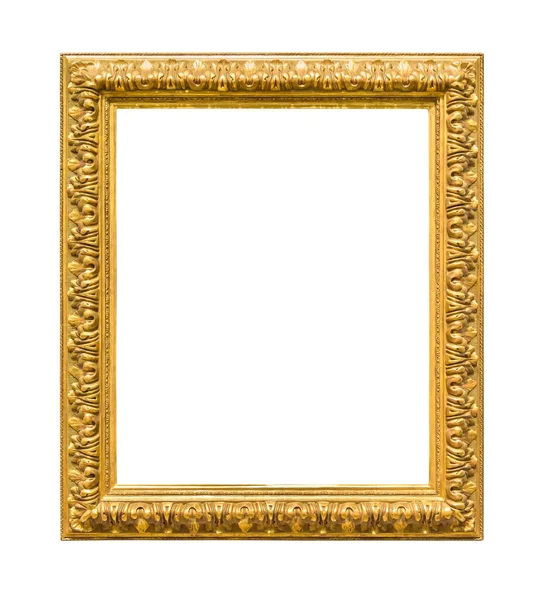 白色背景的金色画框——图库图片© mkos83 #323749730