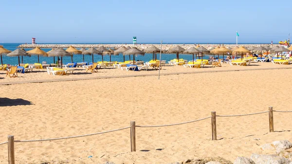 Sandy Beach Atlantic Ocean Vilamoura Algarve Portugal — Stock Photo, Image