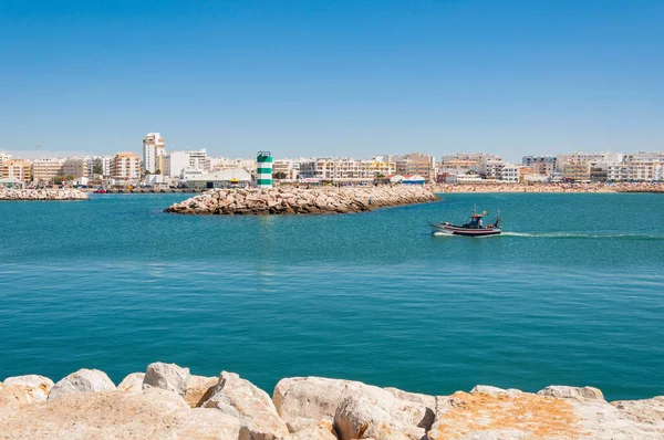 Visboot Komt Haven Van Vilamoura Stad Algarve Portugal — Stockfoto