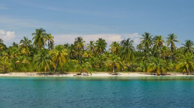                                Karayip denizinde adalar San Blas ıssız ada görünümü, Panama