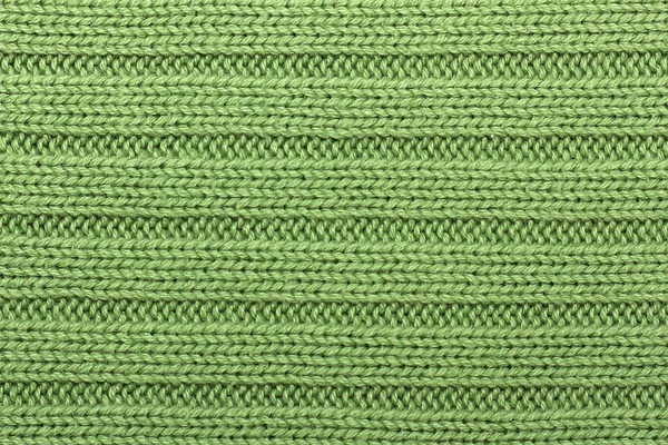 Vert Fond Tricot Bandes Horizontales Cordes Passe Temps Tricot Temps — Photo