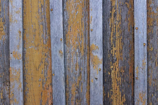 Copyspace Background Texture Wooden Boards Peeling Paint Orange — Stock Photo, Image