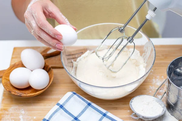 Faire Pâte Pour Pain Les Produits Boulangerie Maison Ingrédients Sur — Photo