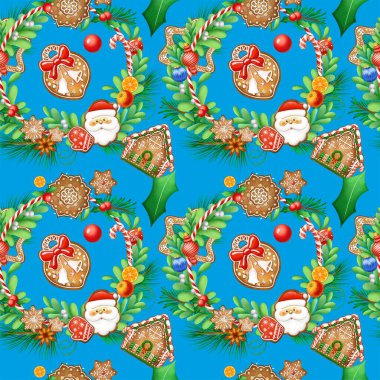 Kusursuz Noel baskısı. Paketler, kumaşlar ve desenler. Yaratıcılığınız için nitel çizimler.