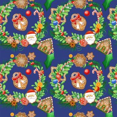 Kusursuz Noel baskısı. Paketler, kumaşlar ve desenler. Yaratıcılığınız için nitel çizimler.