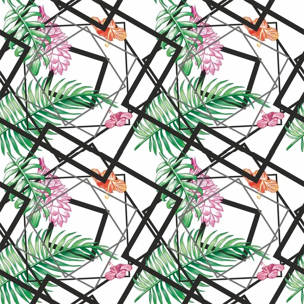 Tropical seamless print. Set of prints for fabric, packaging and creativity.