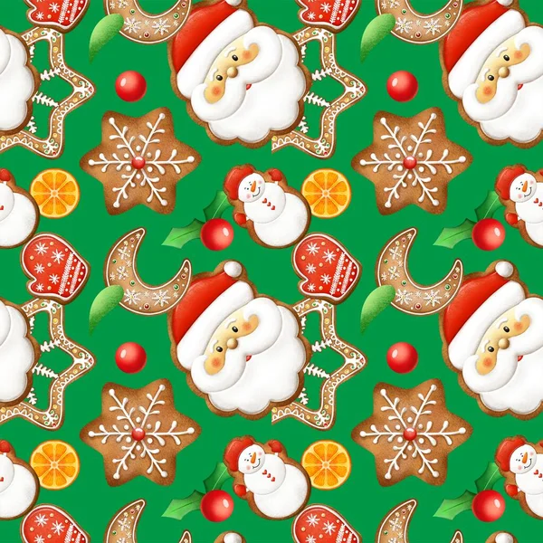 Christmas Seamless Print Patterns Packaging Fabrics Patterns Qualitative Illustrations Your — Stock Photo, Image