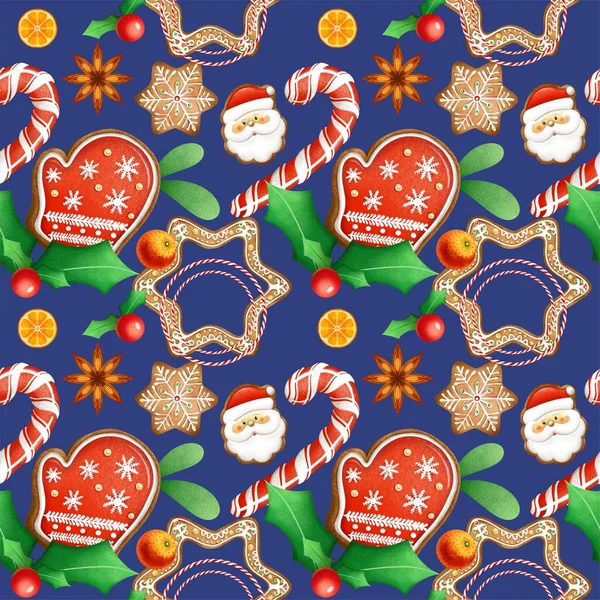 Christmas Seamless Print Patterns Packaging Fabrics Patterns Qualitative Illustrations Your — Stock Photo, Image