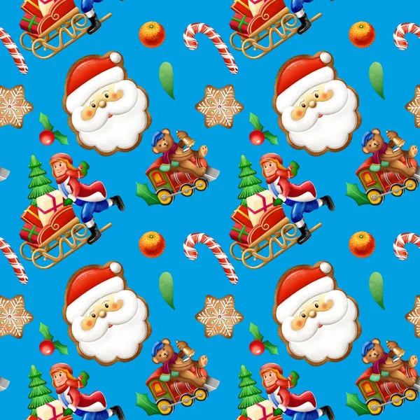 Kusursuz Noel baskısı. Paketler, kumaşlar ve desenler. Yaratıcılığınız için nitel çizimler.