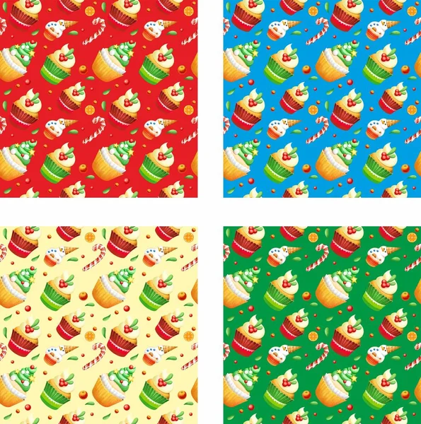 Kusursuz Noel baskısı. Paketler, kumaşlar ve desenler. Yaratıcılığınız için nitel çizimler.