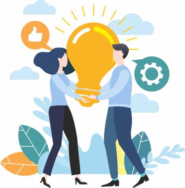 Düz tasarım İş görüntüsü. Hedefe ulaşılıyor. Kazanmak için, bitiş çizgisine ulaşmak için. Birinci olmak ve lider olmak. Takım çalışması. Bir fikrim var. Sorun çözümü. 