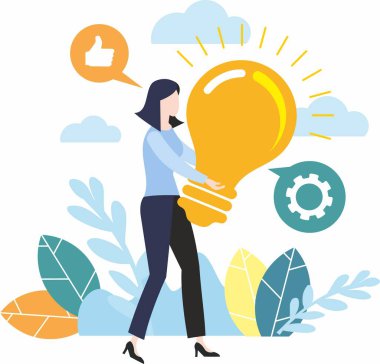 Düz tasarım İş görüntüsü. Hedefe ulaşılıyor. Kazanmak için, bitiş çizgisine ulaşmak için. Birinci olmak ve lider olmak. Takım çalışması. Bir fikrim var. Sorun çözümü. 