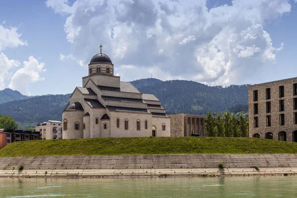 Kostel Svatého Lazara Řeky Visegrad Bosna Hercegovina — Stock fotografie