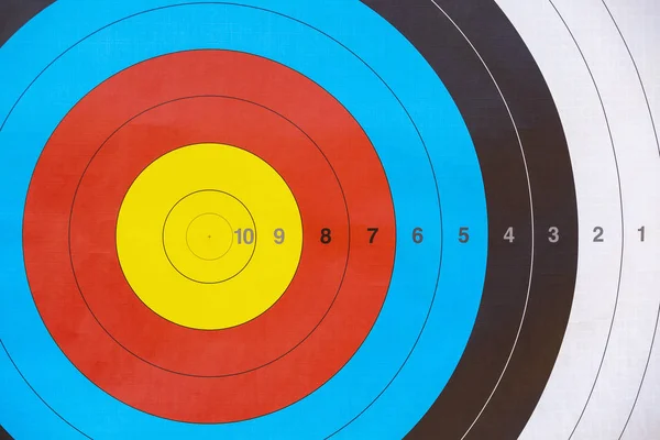 Colored Paper Target Shooting Abstract Setting Goal Planning Objectives Concept — Stock Photo, Image