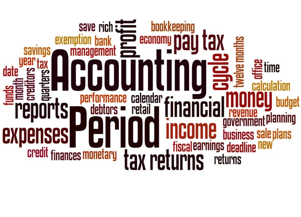 Accounting period word cloud concept 2 — Stock Photo, Image