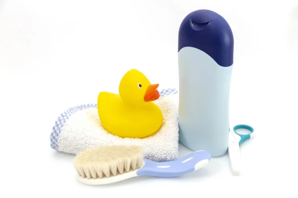 Group of things for baby bath 3 — Stock Photo, Image