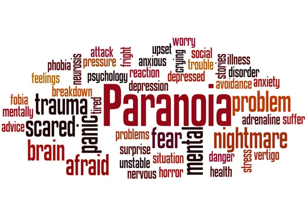 Paranoia word cloud concept — Stock Photo, Image