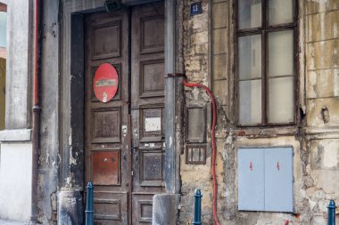 a dilapidated building somewhere in Prague