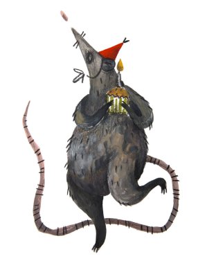 Cupcake ile mutlu sıçan