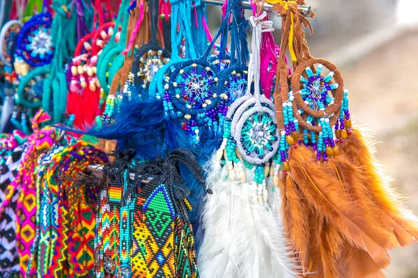 Atrapador de sueños en los maestros de la feria. De cerca. . — Foto de Stock