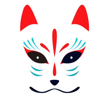 Japon geleneksel Fox maskesi.