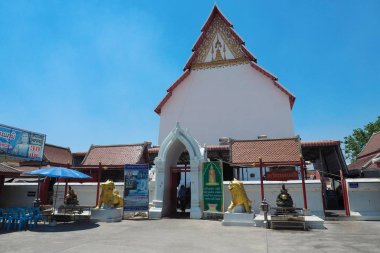 Mart 2019 eski Tapınak, Wat Pa Le Lai Temple, Suphan Buri, Tayland