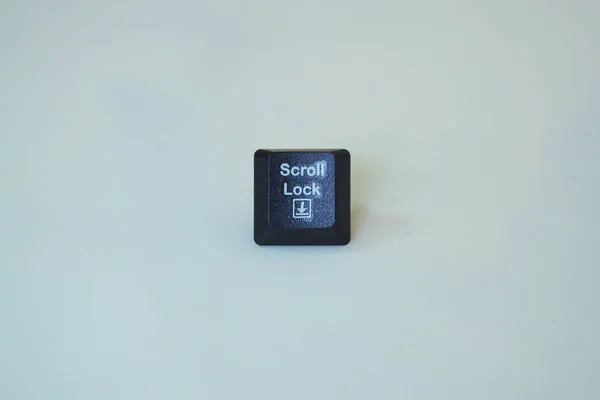 Кнопка Scroll Lock Белом Фоне — стоковое фото
