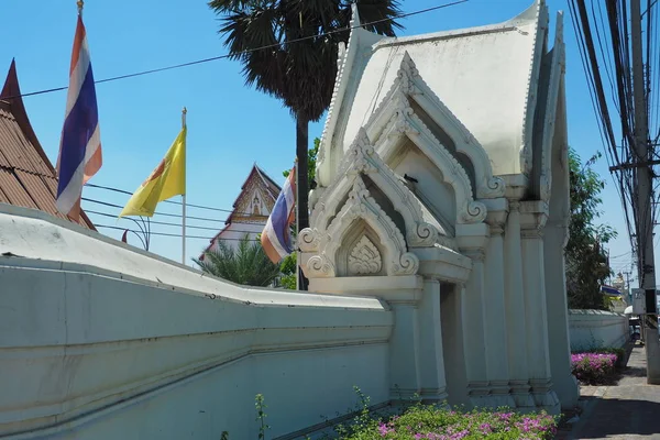 Mars 2019 Dans Ancien Temple Temple Wat Lai Suphan Buri — Photo