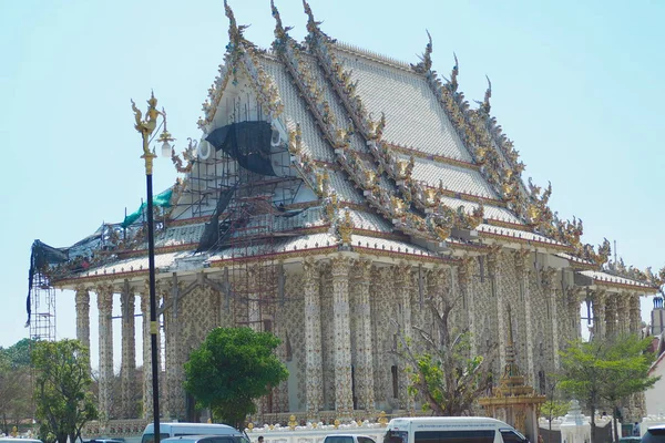 Março 2019 Old Temple Wat Lai Temple Suphan Buri Tailândia — Fotografia de Stock