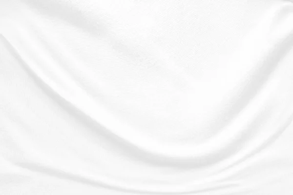 Λευκό Ύφασμα Φόντο Αφηρημένη Ύφασμα Είναι Τσαλακωμένο Και Κυματιστό Υλικά — Φωτογραφία Αρχείου