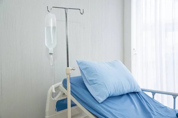 Hospital room with bed and comfortable medical device