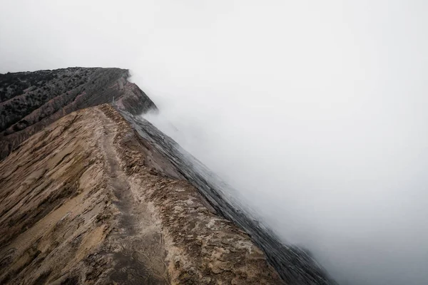 Camino Alrededor Del Volcán Activo Bromo Indonesia Java Oriental Borde — Foto de Stock