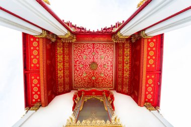 Wat Benchamabophit veya Mermer Tapınağı Landmark Ve Bangkok Tayland Büyük Turistik At Güzel Budist Tapınağı    