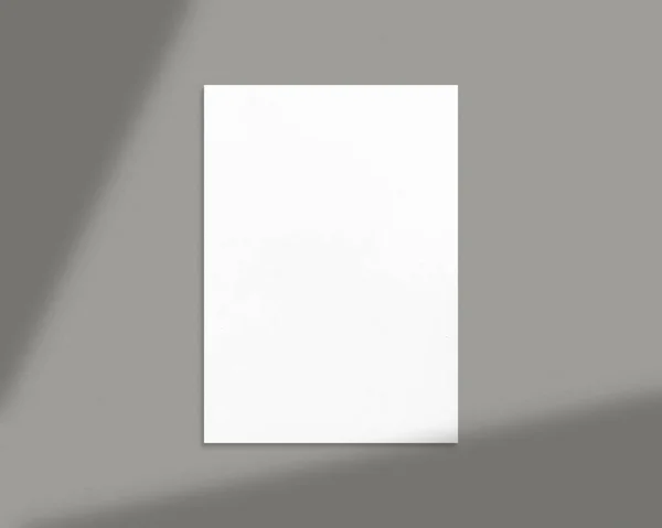 Blank White Paper Photo Mockup Mockup Scene Empty Paper Photo — Stock Photo, Image