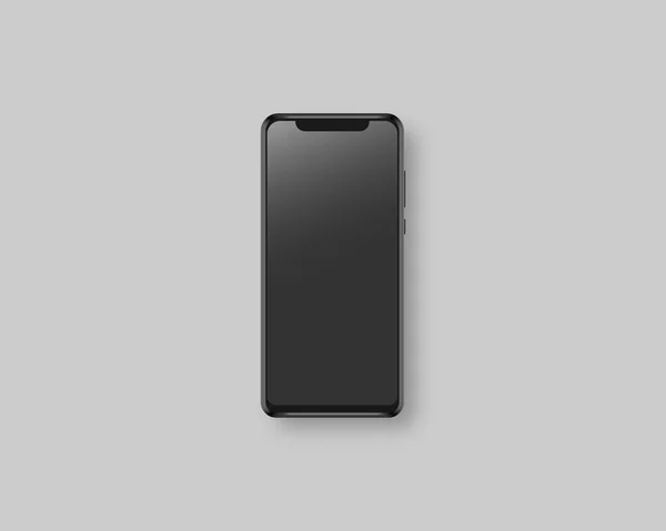 Realistische Smartphone Display Mockup Moderne Smartphone Met Blanco Scherm Realistische — Stockvector