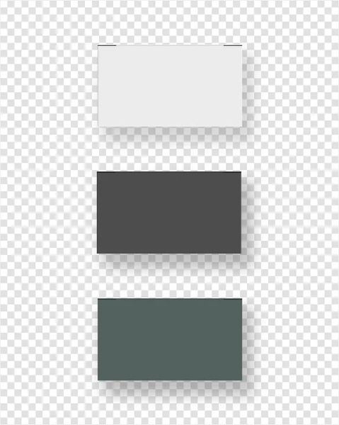 Realistische Blanco Verpakking Kartonnen Doos Set Mockup Vector Geïsoleerd Sjabloon — Stockvector