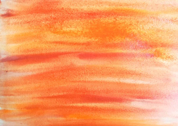 Watercolor background texture abstract. orange color. paper paint — Stock Photo, Image