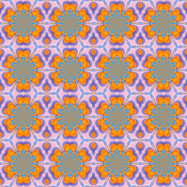 soyutlama turuncu mavi kaleydoskop holografik eğilim arka plan dikişsiz desen