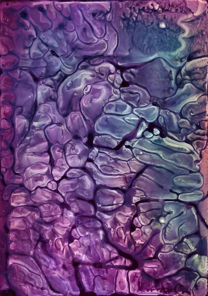 रंगीन कॉस्मिक वाटर कलर ऐक्रेलिक बनावट पृष्ठभूमि निकालें — स्टॉक फ़ोटो, इमेज