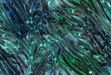 Alkol müreklü ve akrilik boyaya dayalı kusursuz soyut illüstrasyon