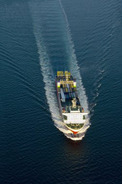 bir gemi yelken görüntüsü